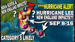 Category 5 Hurricane Lee Continues Intensifying, Impacts In Eastern New England & Nova Scotia?!?!?