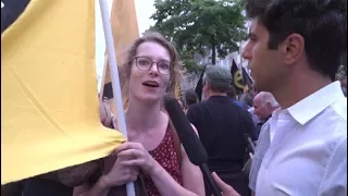 Jaafars Vlog von Identitären-Demo: "Ich fühle mich als Frau in Deutschland bedroht!" | DER SPIEGEL