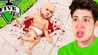 Le ROMPO TODOS los HUESOS a un BEBÉ en GTA 5! 👶🦴 (Mods)