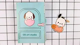 [paperdiy] Pochacco Daily Routine | Pochacco Quiet Book | Paper Play ASMR