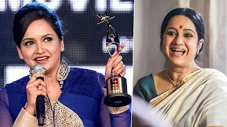 A humble gesture of Lena to dedicate her award to the Late actress Kalpana at South Movie Awards