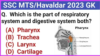 SSC MTS/Havaldar 2023 GK in English | SSC MTS GK Questions and Answers | MTS General knowledge