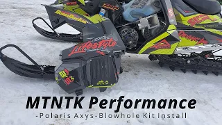 MTNTK Performance- Polaris Axys Blowhole Kit Install