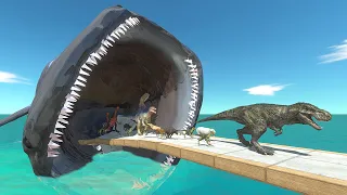 Evade the Jaws of The Bloop on the Bridge - Animal Revolt Battle Simulator