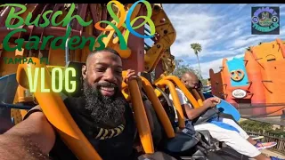 Busch gardens Tampa vlog 2024 Rob rides pull up to his first visit! will iron gwazi be his number 1?