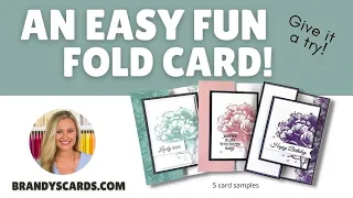 Have You Ever Wanted To Make An Easy Fun Fold Card? Try This!