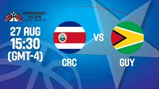 Costa Rica v Guyana - Reclassification - 2016 FIBA Centrobasket U15 Championship