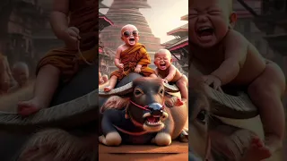 viral baby so cute monk #shortsfeed #shorts #youtubeshorts