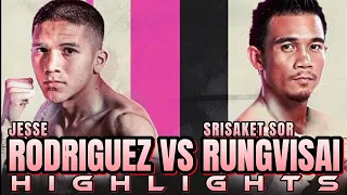 JESSE RODRIGUEZ VS SRISAKET SOR RUNGVISAI HIGHLIGHTS / BOXING