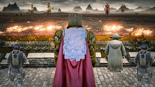 EMPEROR OF MANKIND & YODA vs 10,000,000 CHAOS DAEMONS - WARHAMMER 40K - Epic Battle Simulator 2