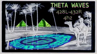 Dream State Brain Waves - Binaural Beats (432hzr-428hzl) - Theta 4hz