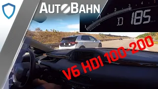 AutoBahn - Citroën C6 2.7 V6 HDi (2007) - POV Drive | 100-200 km/h | Top Speed