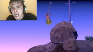 Sweaty speedrunner getting over it world record