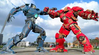 Transformers vs Avengers - Iron Man vs Gipsy Danger Fight Scene | Universal Pictures [HD]