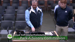 Park Advisory Commission Meeting 3/20/18