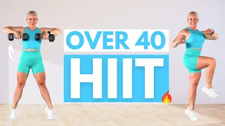 40 Minute HIIT WORKOUT OVER 40 | No Repeat