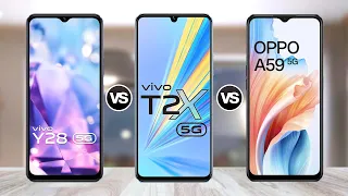 ViVO Y28 5G Vs ViVO T2x 5G Vs OPPO A59 5G