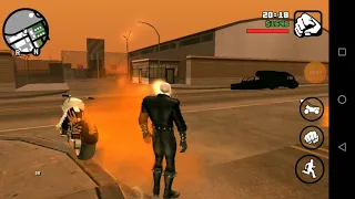 GTA SA Andreas com mod (motoqueiro fantasma, teleporte e pega qualquer coisa)