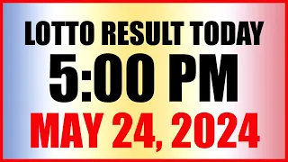 Lotto Result Today 5pm May 24, 2024 Swertres Ez2 Pcso