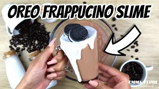 RECREATING OREO FRAPPUCCINO INTO SLIME USING@JustAmeerah SLIMEATORY MAGICAL CLAY Clay Cracking ASMR
