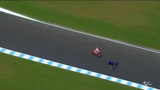 GP Philip Island Australia 2019 - Vinales Crash at Last Lap / Vs Marques