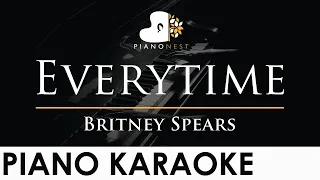 Britney Spears - Everytime - Piano Karaoke Instrumental Cover with Lyrics