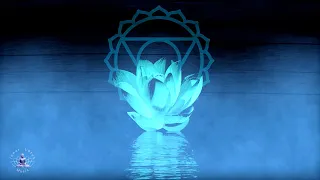 Throat Chakra Peaceful Healing Meditation Music | Crystal Singing Bowl | “Flute & Water”- Series