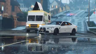 Police Chase The New 2022 BMW i4 GTA 5 Mod