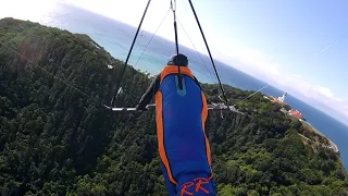 Relaxing and peaceful hang-gliding, enjoy an early Spring-like Tallows, Cape Byron, 26/08/2023.