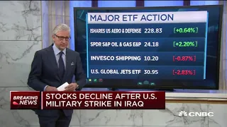 Stocks decline after fatal U.S. airstrike on Iranian General Qasem Soleimani