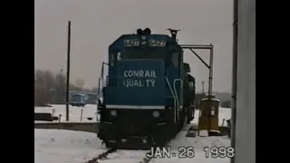 CP Rail, CSX, Amtrak at Holland Mi. and Conrail's Hughart Yard in Grand Rapids Mi.