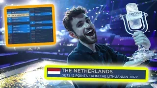 every "12 points go to the NETHERLANDS" in eurovision final