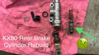 Rebuilding the Rear Brake Cylinder on a KX80