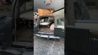 1957 CAD hearse. Back door.