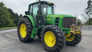 John Deere 6830 Tractor (F2498) Driving