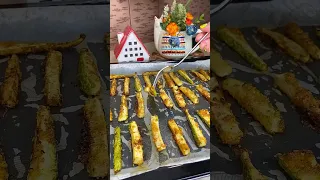 Хрустящие кабачки в духовке 🤤🤤🤤 #рецепты #еда