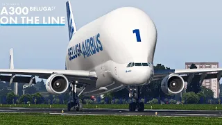 X-Plane 11 | iniBuilds Airbus A300-600ST Beluga Landing into Hawarden!