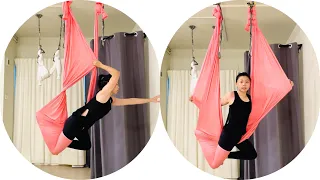 Beginner Aerial yoga 空中瑜伽 공중 요가 (May2021-05)