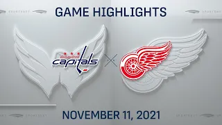 NHL Highlights | Capitals vs. Red Wings - Nov 11. 2021