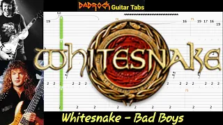 Bad Boys - Whitesnake - Guitar + Bass TABS Lesson