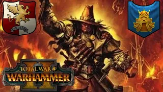 Witch Hunters Accuse The Dwarfs Of Heresy! Empire Vs Dwarfs. Total War Warhammer 2, Multiplayer