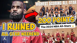 LEBRON JAMES RUINED NBA ALL STAR WEEKEND COMPLETELY, 200 POINTS SCORED IS RIGGED & RIDICULOUS!