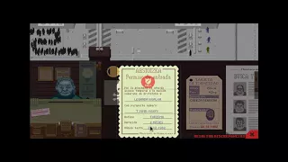 Papers, Please Envenenamiento de Khaled Istom DEMOSTRACION