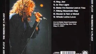 ROBERT PLANT : LIVE 2001 : A HOUSE IS NOT A MOTEL .