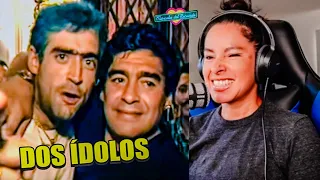 RODRIGO BUENO "EL POTRO" LE CANTA A MARADONA // REACCIÓN