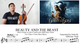 [Free Sheet] Beauty And The Beast - Disney [Violin Cover With Sheet Music]