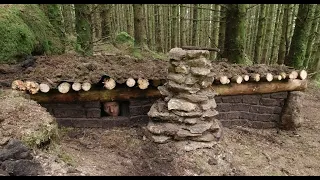bushcraft dugout, underground shelter,underground house