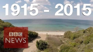 Gallipoli: Drone video of WWI battlefield - BBC News