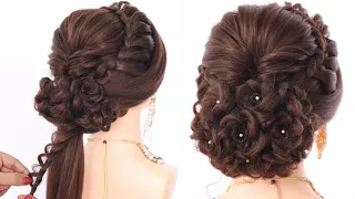 inventive juda hairstyle for bridal look | hairstyle for ladies | hairstyle for special function