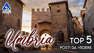 Umbria: Top 5 Cities and Places to Visit | 4K